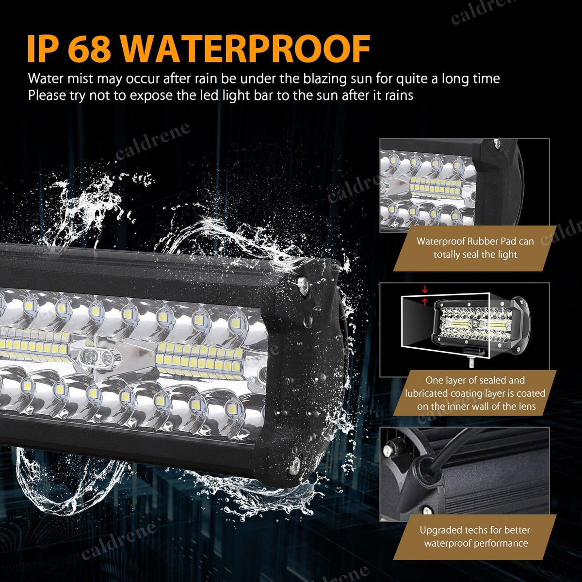 7 Inch LED Work Light Bar Flood Spot Pods, 2 Pack – view 9