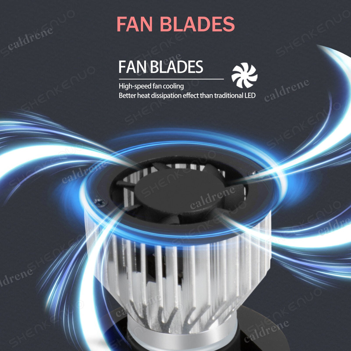 7 Inch Round Glass LED Headlights, Chrome Classic Look, Pair – view 7