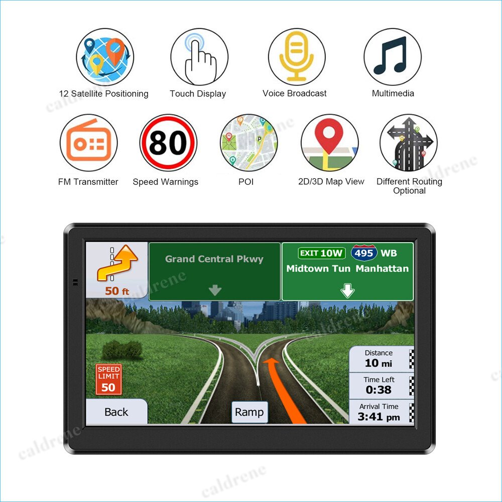 7 Inch Touchscreen GPS Navigator for Car and Truck – view 3