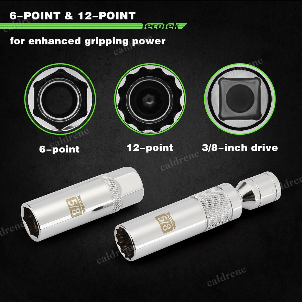 7 Piece 3/8 Drive Magnetic Swivel Spark Plug Socket Set – view 5