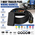 7-Way Trailer Plug Weatherproof Wiring Harness Connector