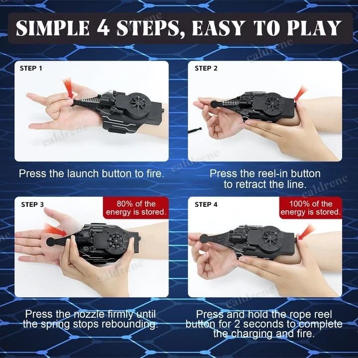 8 FT USB Spider Web Shooter Toy – view 3