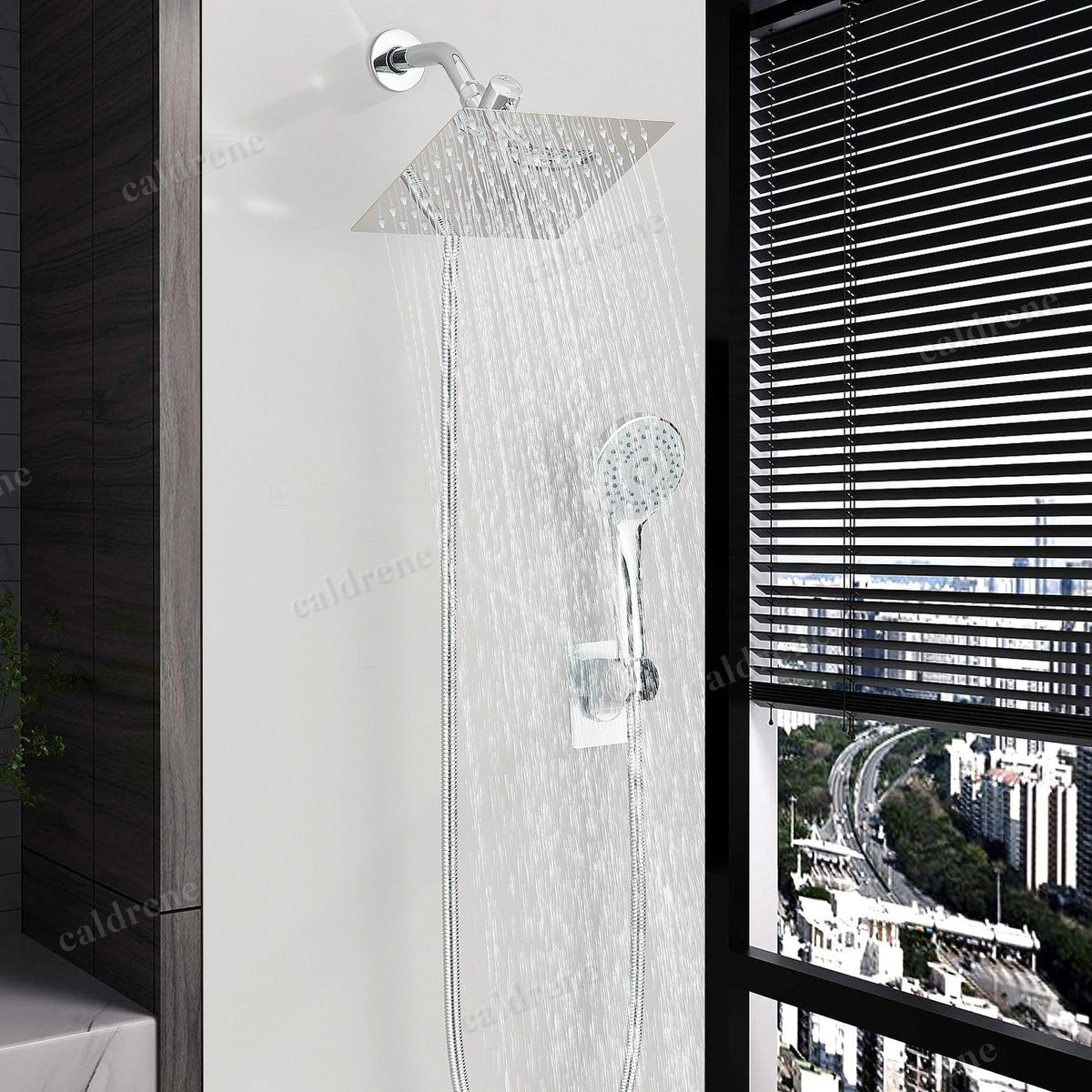 8-Inch Rain Shower Head with Handheld Spray Combo, High Pressure – view 3