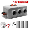 800W Electric Car Heater 12V Defogger Defroster Fan