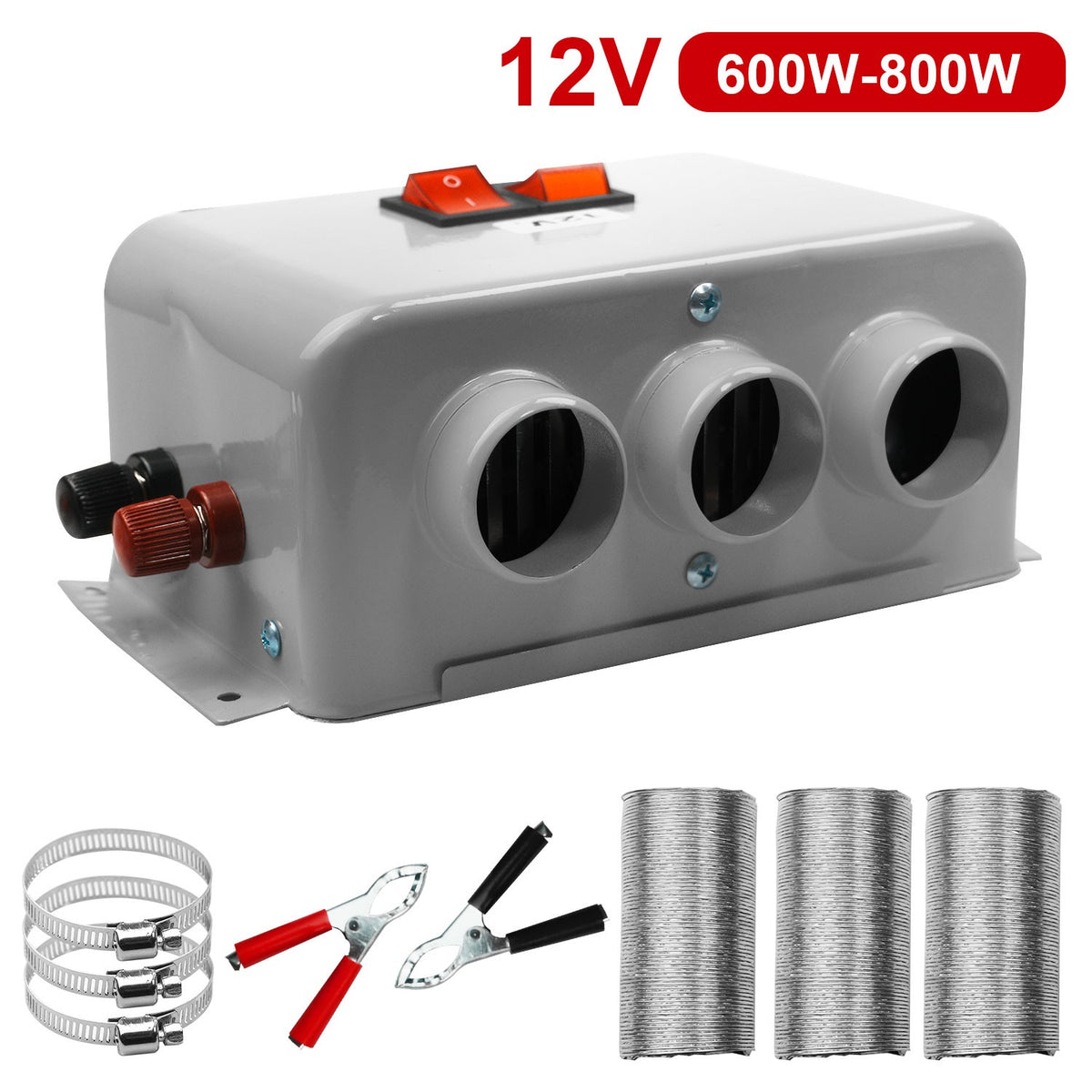 800W Electric Car Heater 12V Defogger Defroster Fan