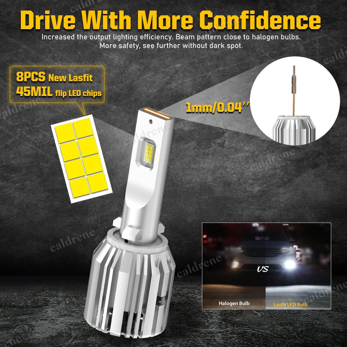 880 881 LED Fog Light Bulbs 6000K 50W, 2 Pack – view 2