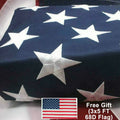8x12 FT Heavy Duty Embroidered American Flag
