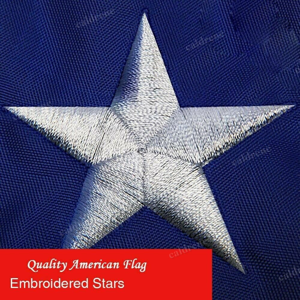8x12 FT Heavy Duty Embroidered American Flag – view 5
