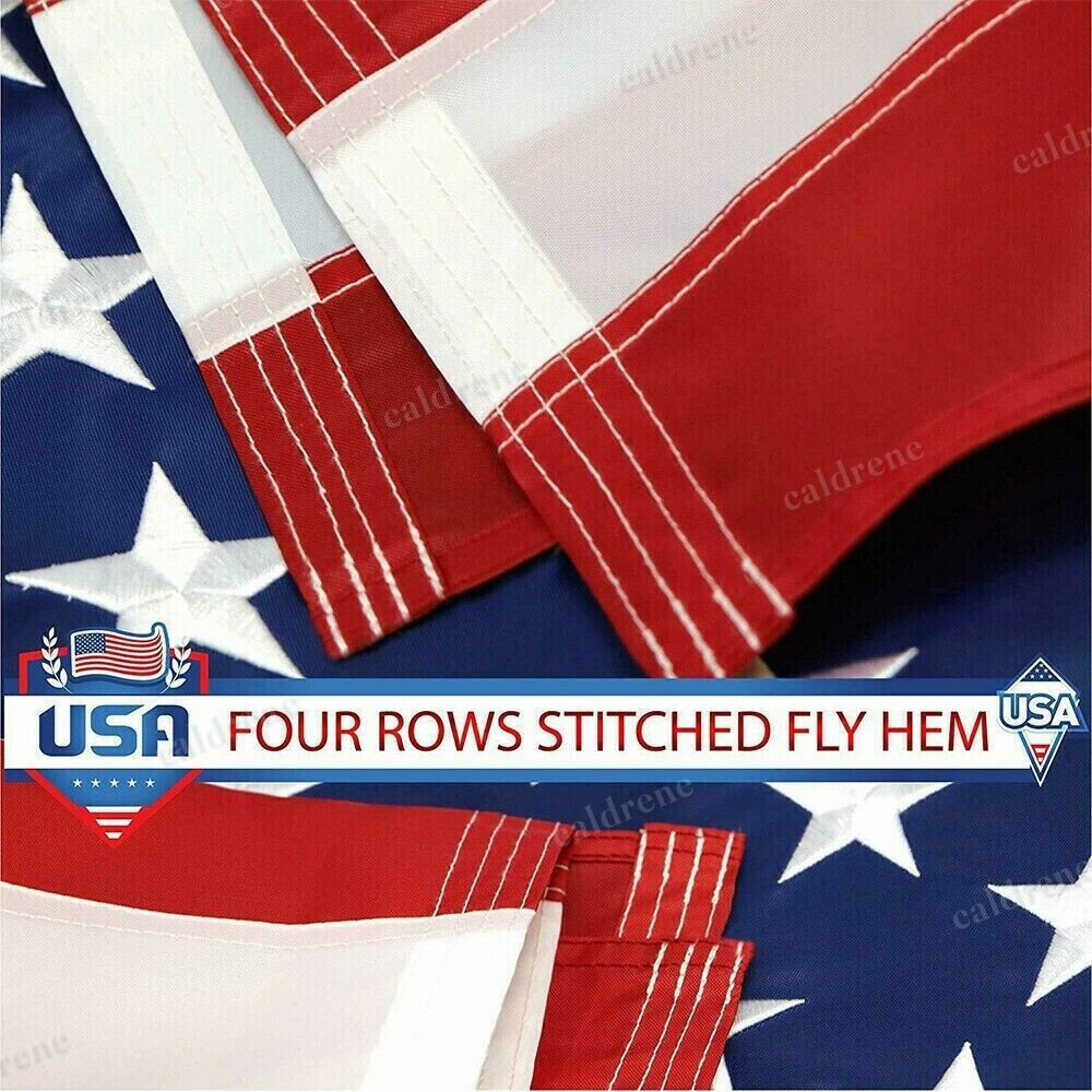 8x12 FT Heavy Duty Embroidered American Flag – view 6