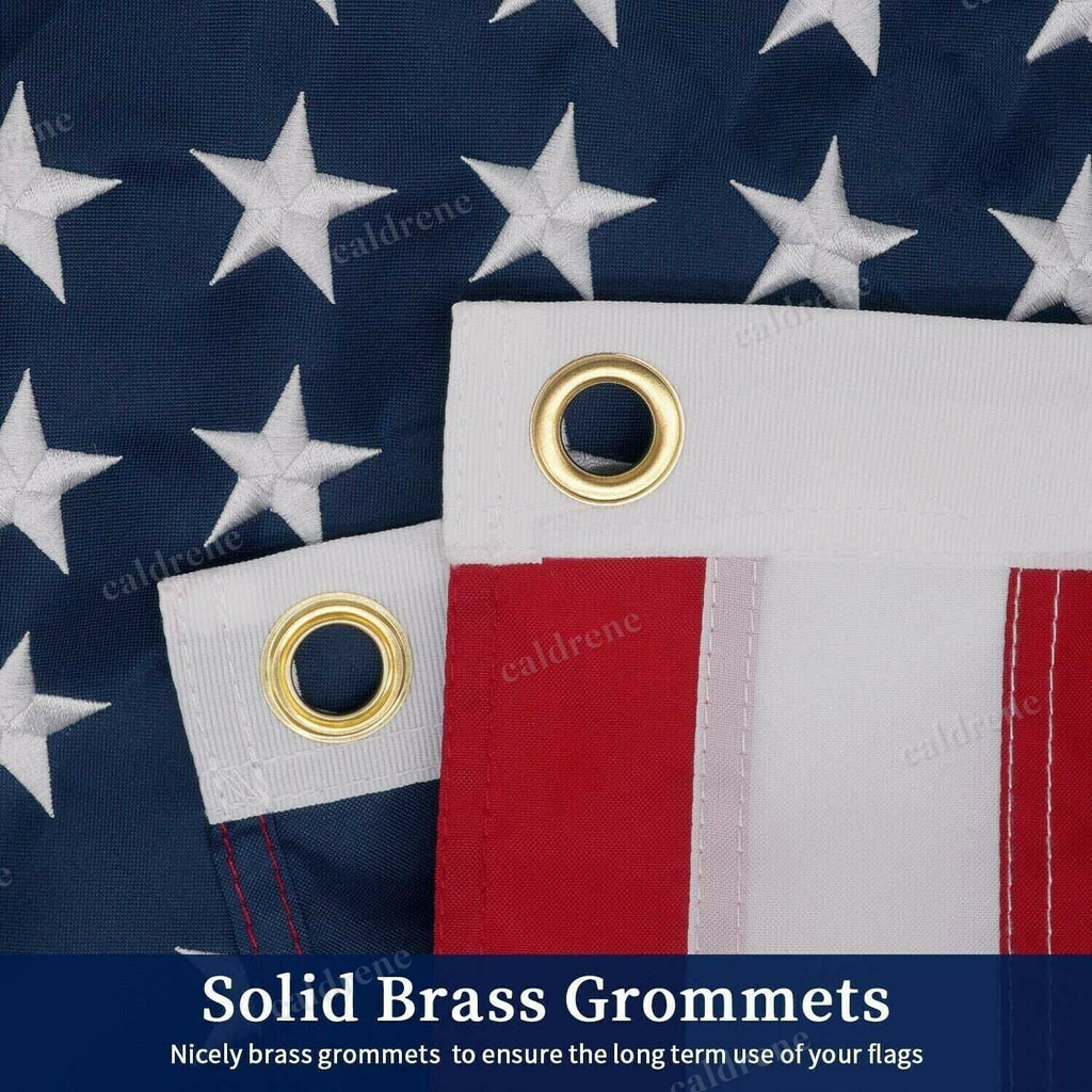 8x12 FT Heavy Duty Embroidered American Flag – view 7