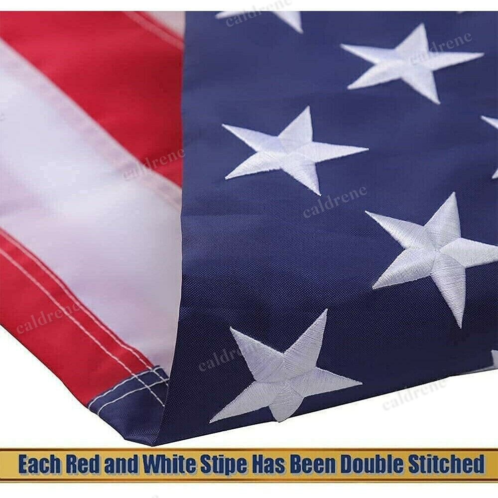 8x12 FT Heavy Duty Embroidered American Flag – view 9