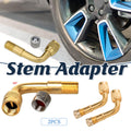 90-Degree Brass Valve Extension Adapters for Tire Inflation