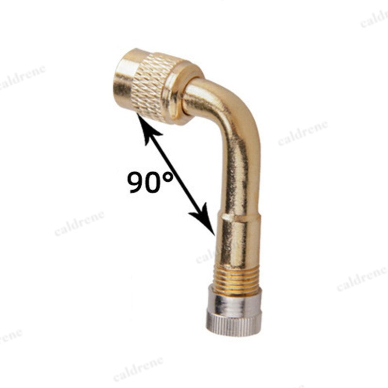 90-Degree Brass Valve Extension Adapters for Tire Inflation – view 4