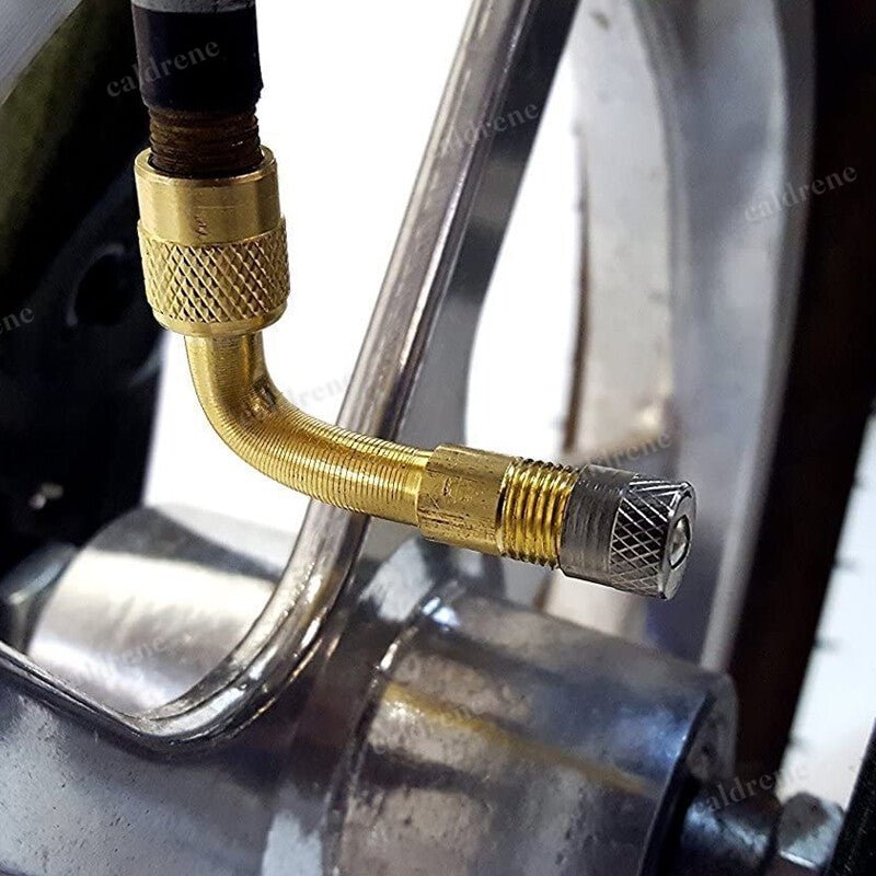 90-Degree Brass Valve Extension Adapters for Tire Inflation – view 6