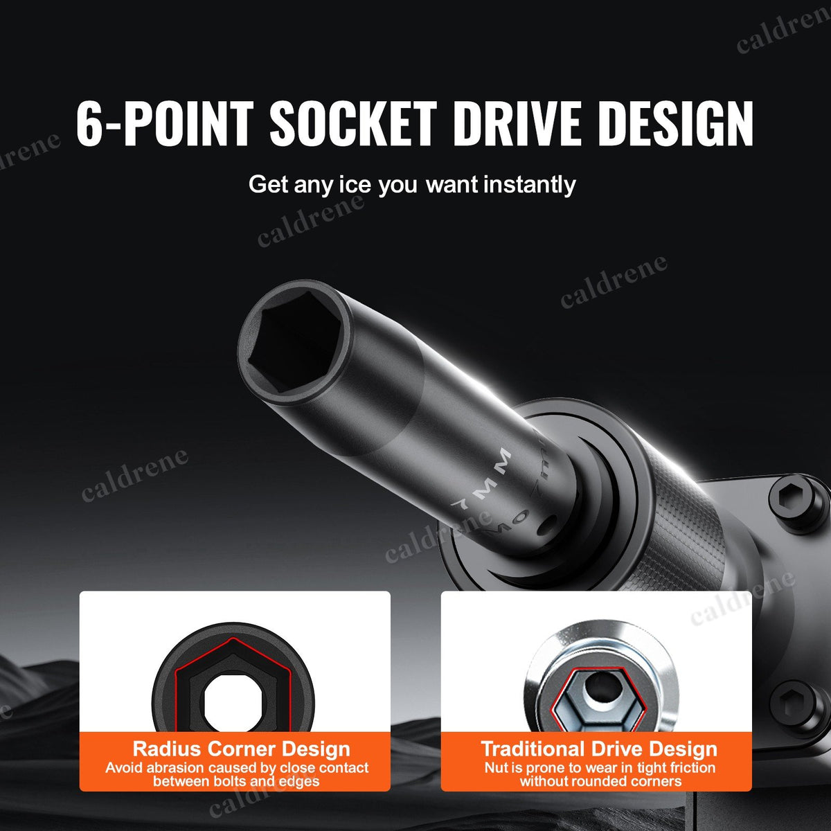 90 Piece 3/8 Drive 6-Point Impact Socket Set with Case – view 4