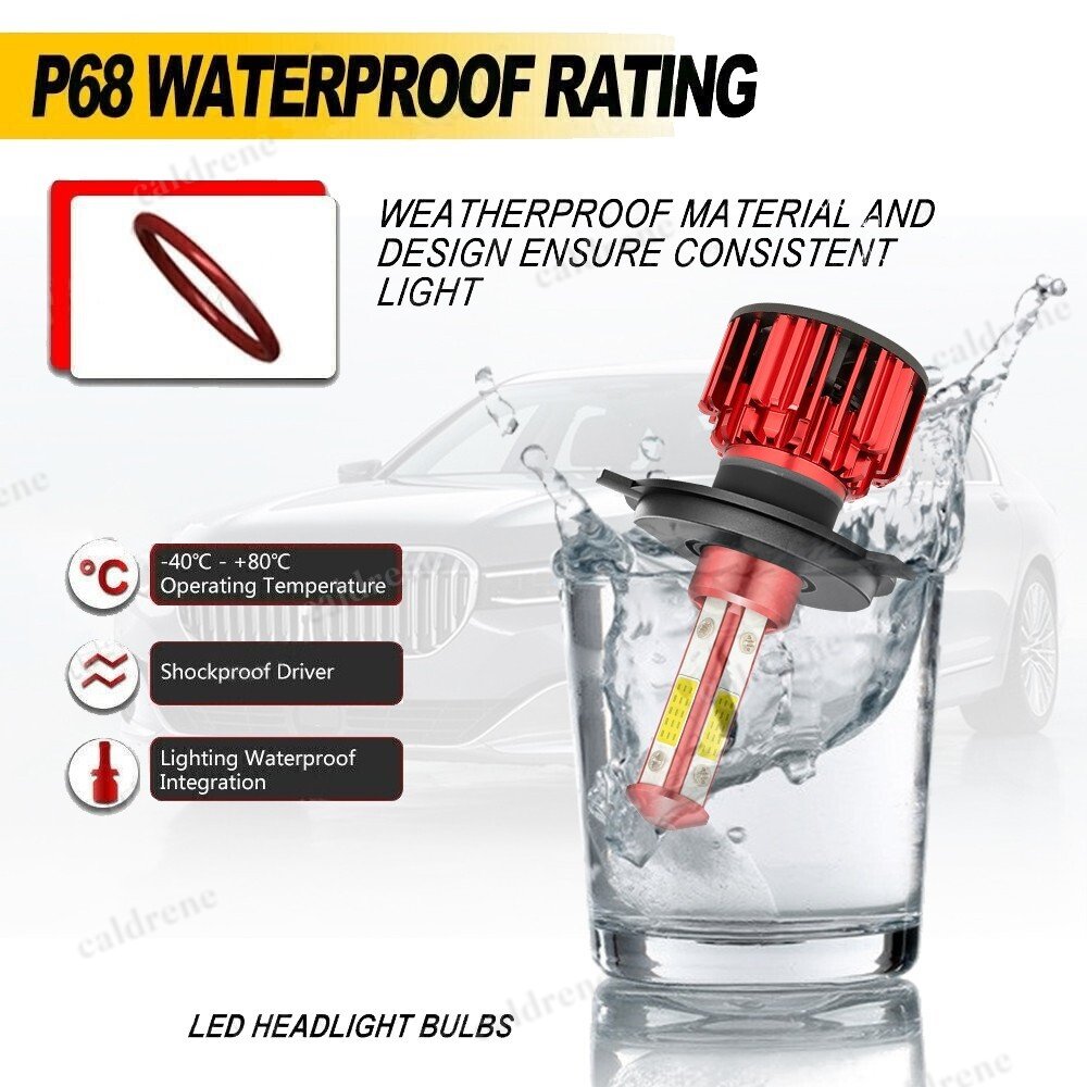 9003 H4 LED Headlight Bulbs High Low Beam Super Bright White, Pair – view 10