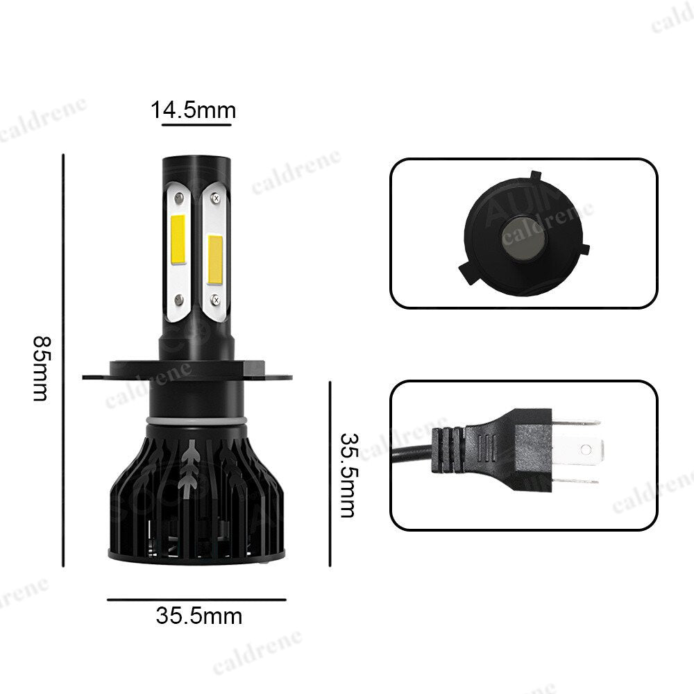 9003 H4 LED Headlight Bulbs Kit High Low Beam Super Bright White – view 2