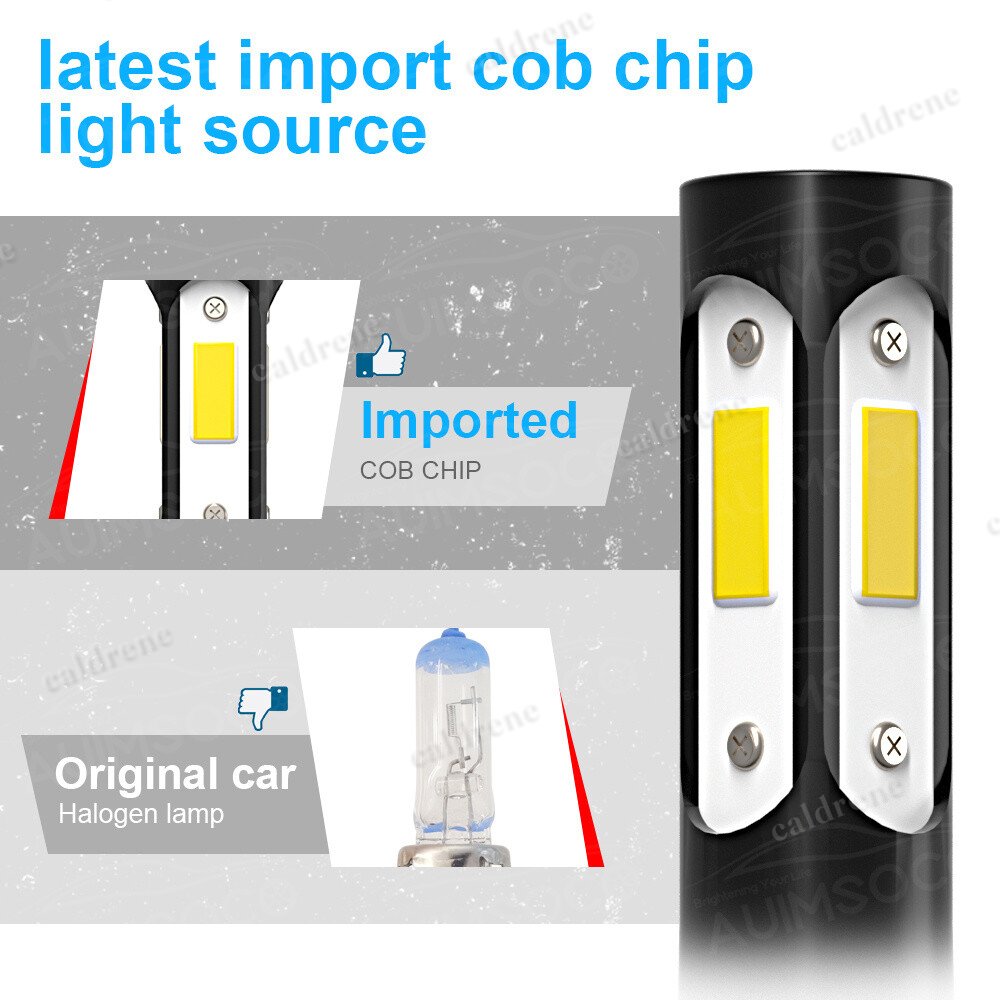 9003 H4 LED Headlight Bulbs Kit High Low Beam Super Bright White – view 3