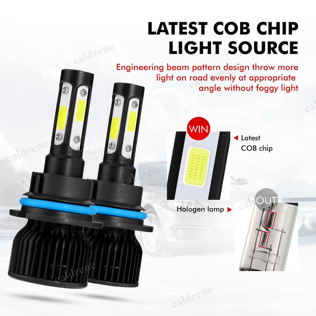 9004 LED Headlight Bulbs, Hi/Lo Beam, 6000K, 2 Pack – view 8