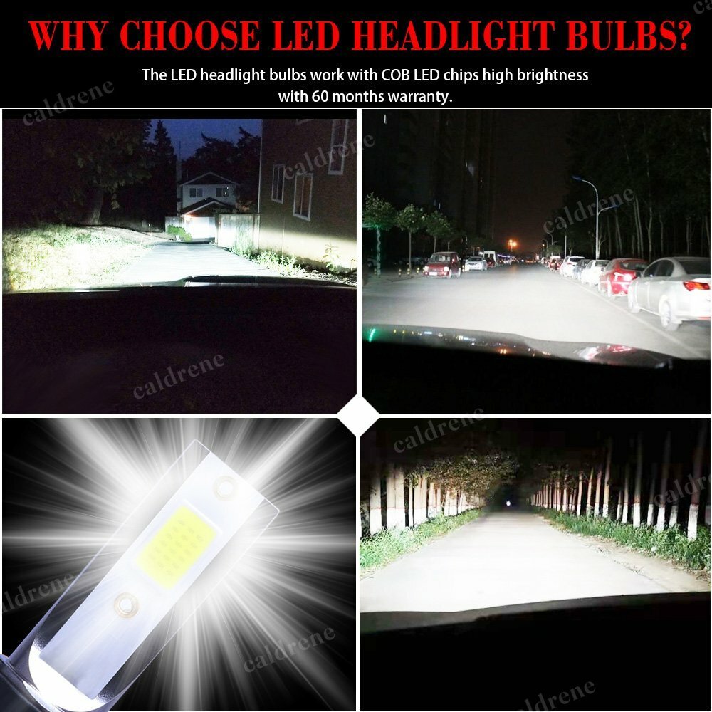 9005 9006 LED Combo Headlight Kit 6000K High Low Beam, 4 Bulbs – view 4