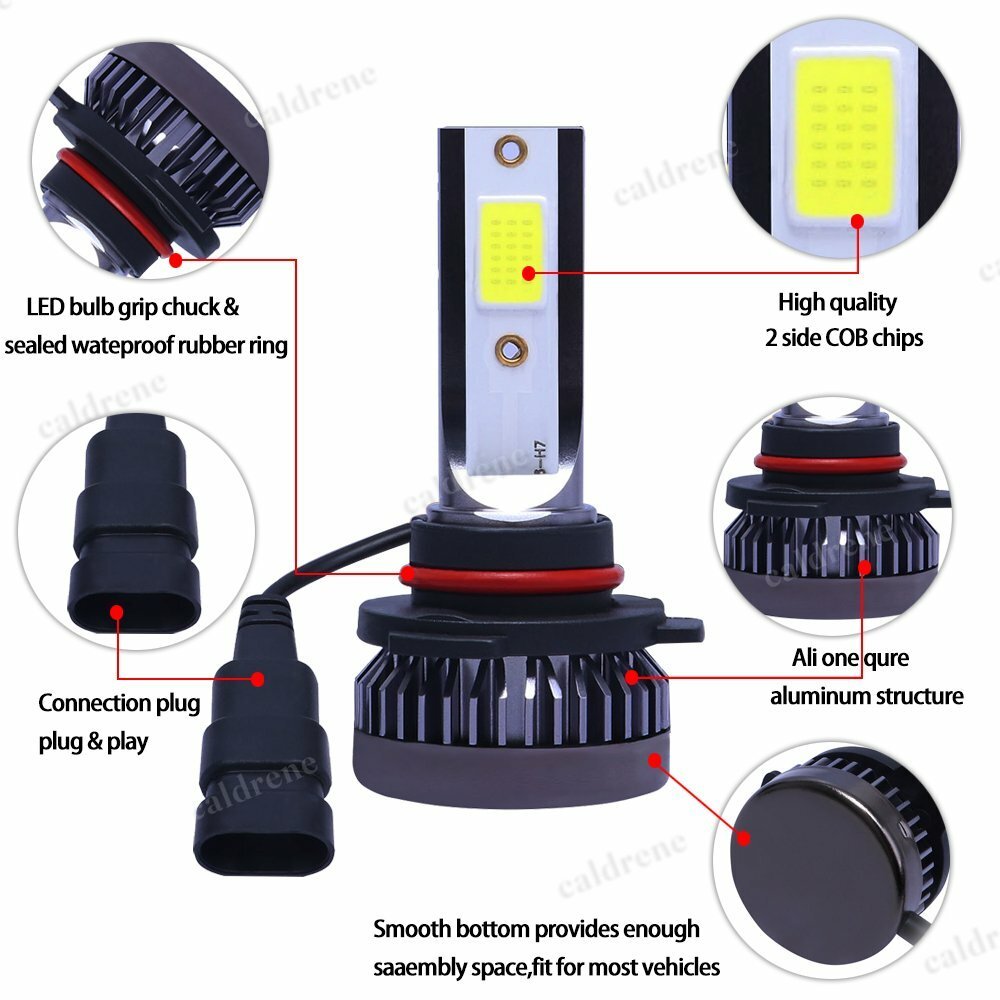 9005 9006 LED Combo Headlight Kit 6000K High Low Beam, 4 Bulbs – view 6