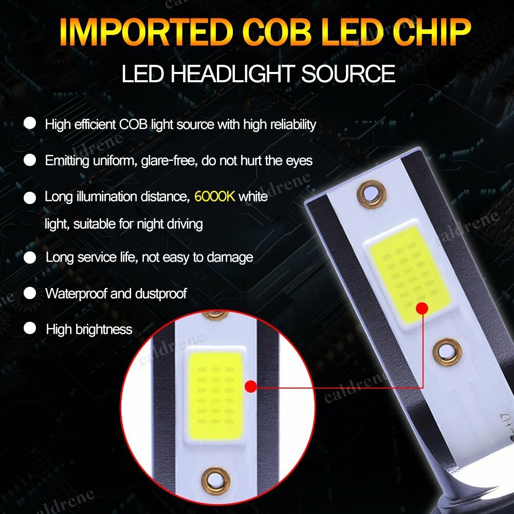9005 9006 LED Combo Headlight Kit 6000K High Low Beam, 4 Bulbs – view 7