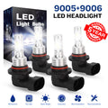 9005 9006 LED Headlight Combo Kit, High Low Beam, 10000K