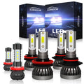 9005 H11 LED Headlight and Fog Light Combo Kit 8000K