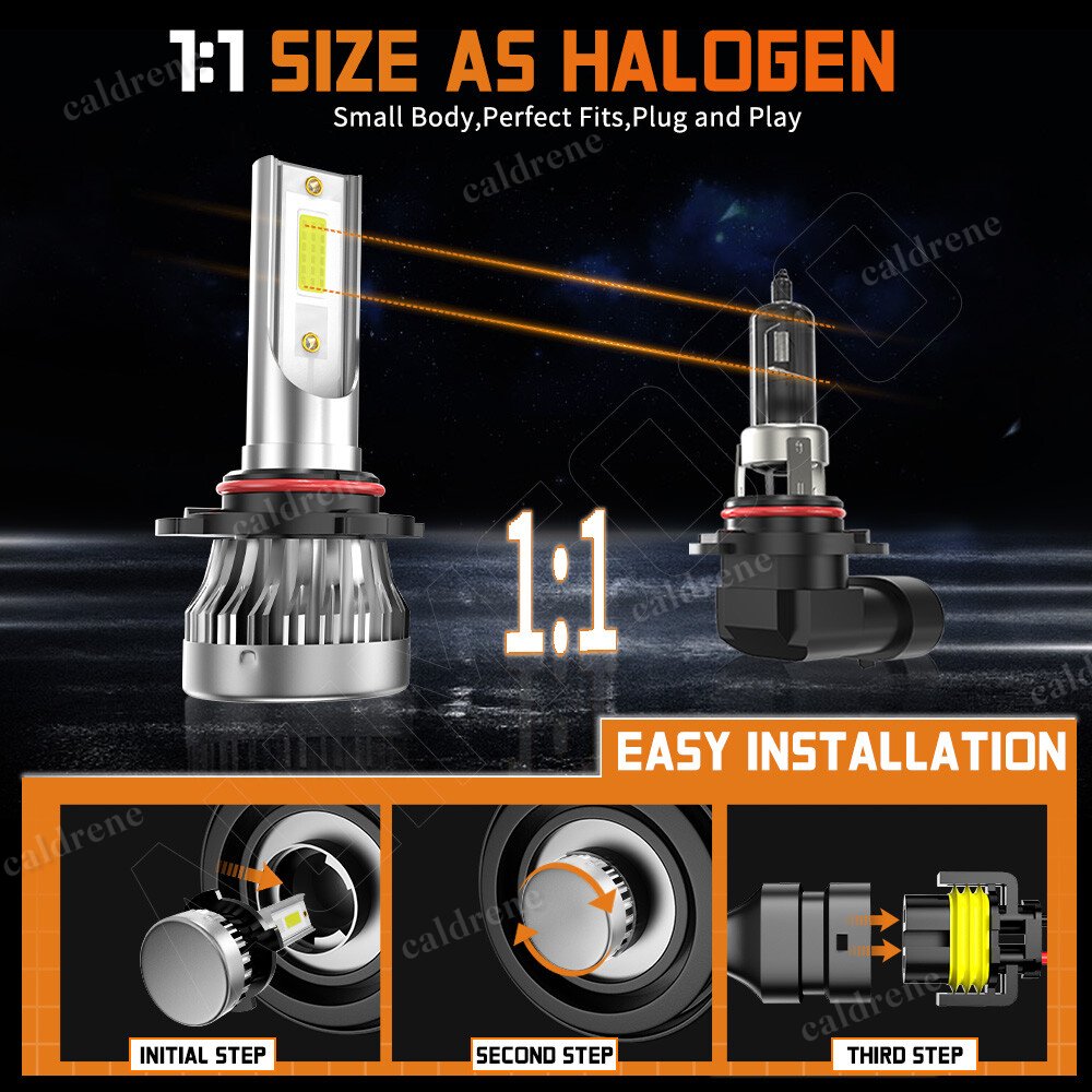9005 H11 LED Headlight and Fog Light Combo Kit 8000K – view 6