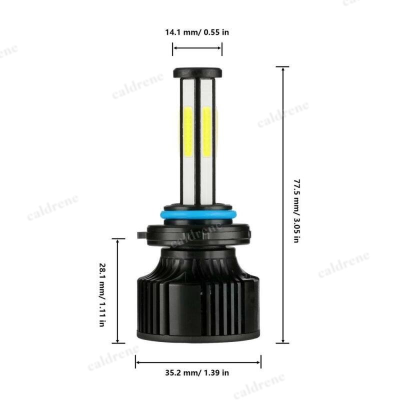 9006 LED Low Beam Headlight Bulbs 6 Sided 6500K, Pair – view 10