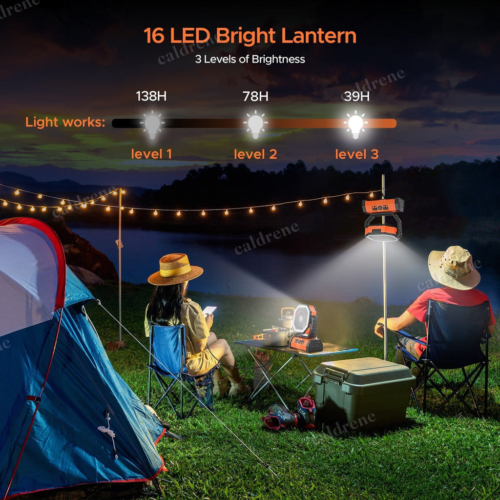 96-Hour Camping Fan with 20000mAh Power Bank – view 3