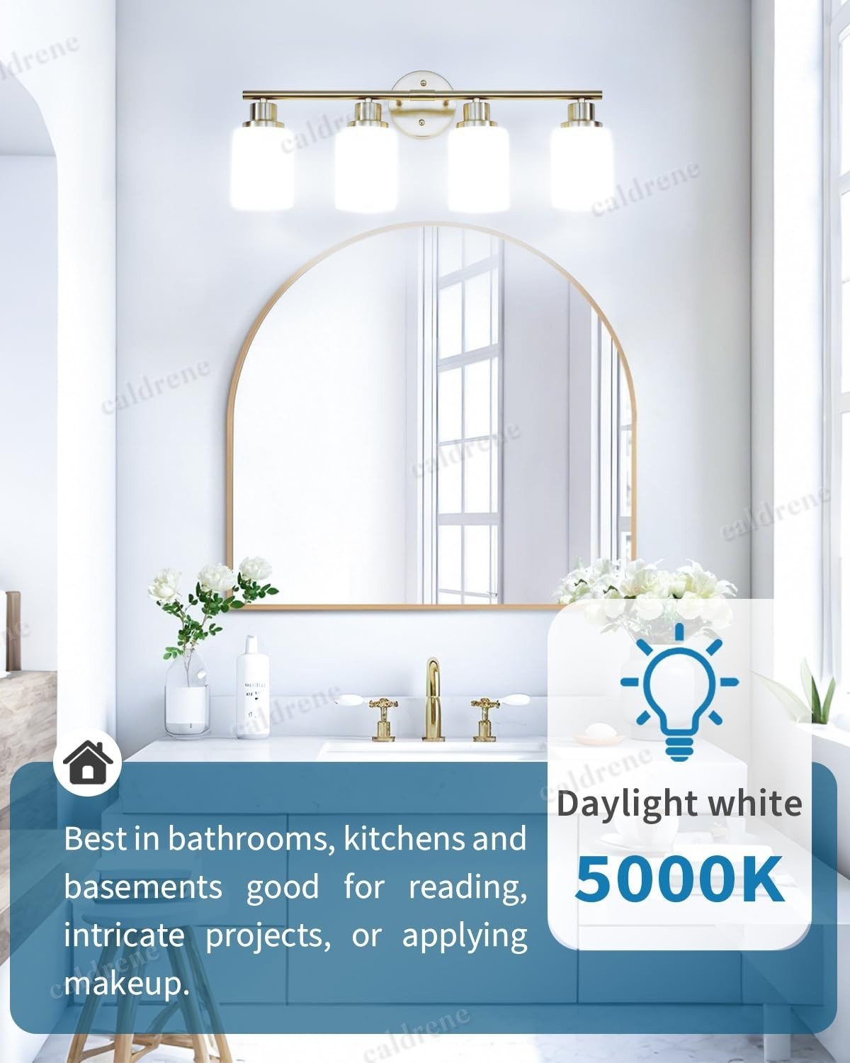 A19 LED Light Bulbs 100W Equivalent Daylight 5000K, 24 Pack – view 8