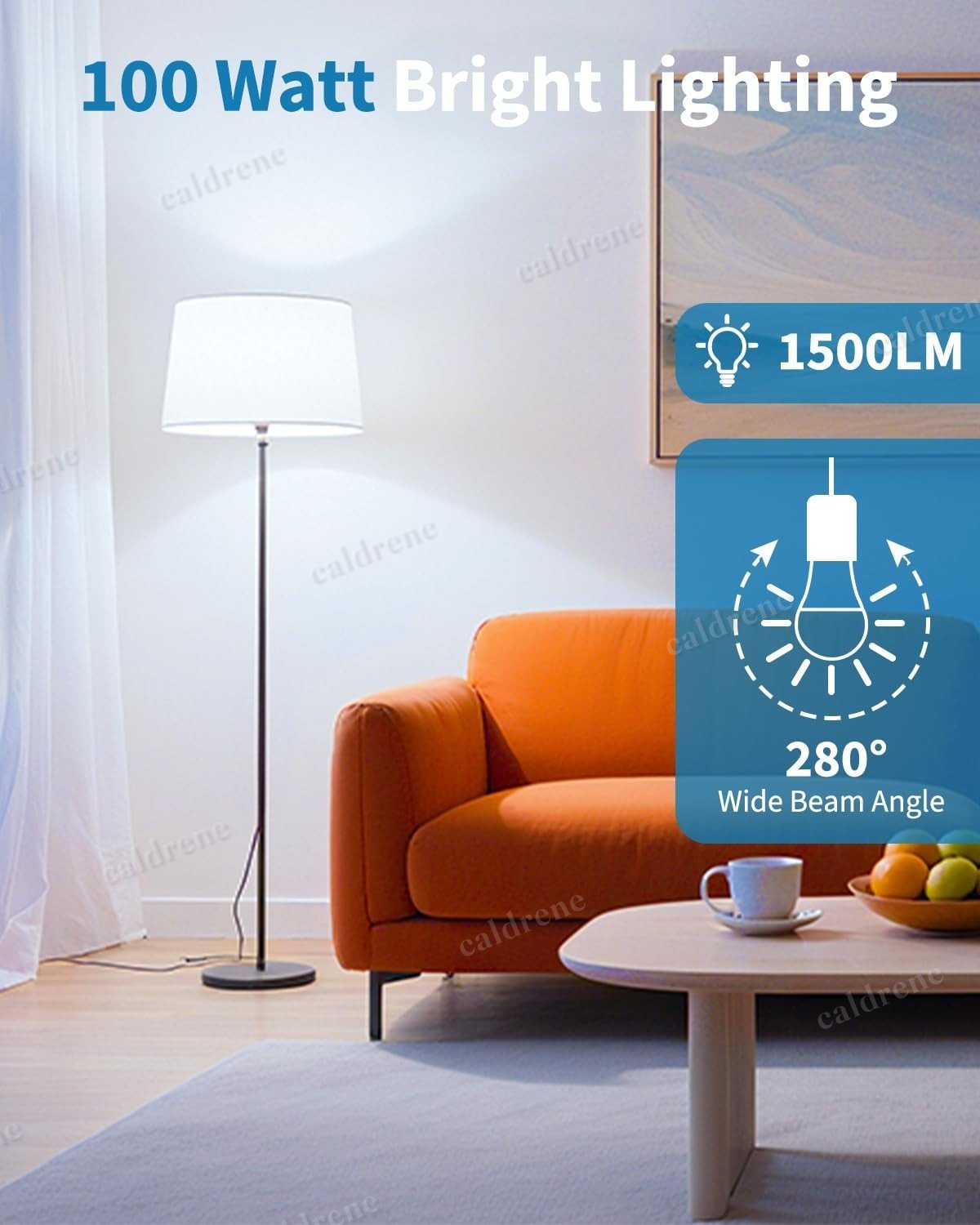 A19 LED Light Bulbs 100W Equivalent Daylight 5000K, 24 Pack – view 9