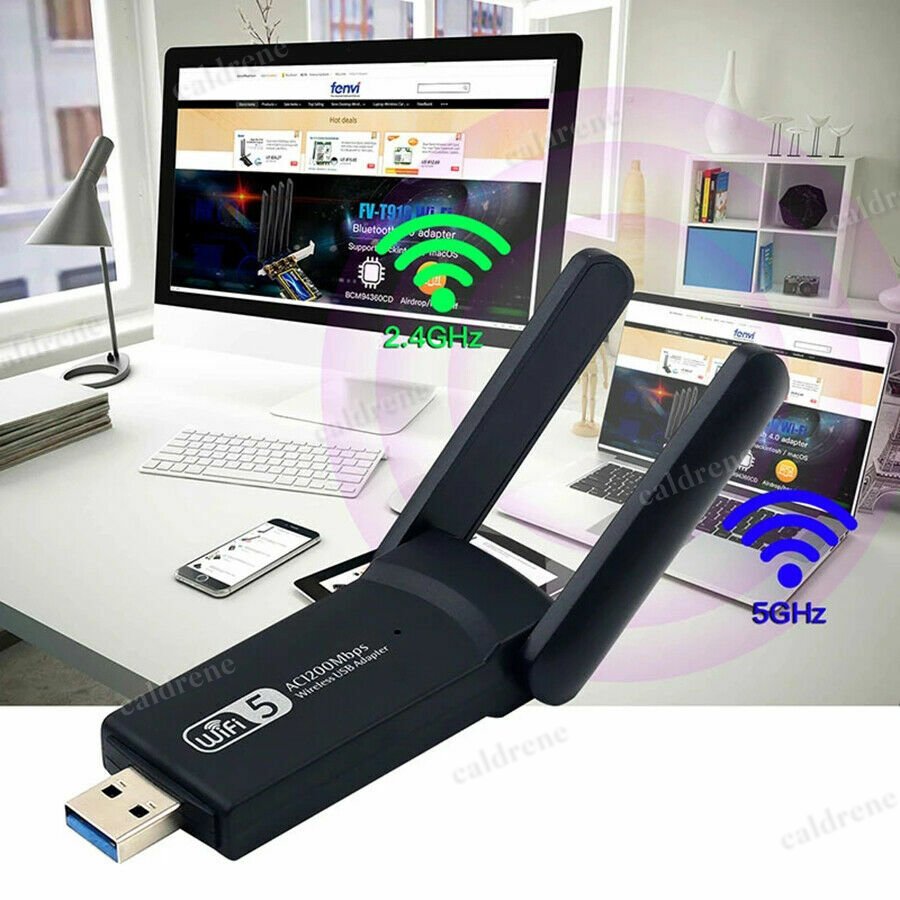 AC1200 Dual Band USB 3.0 WiFi Adapter with Antennas – view 6