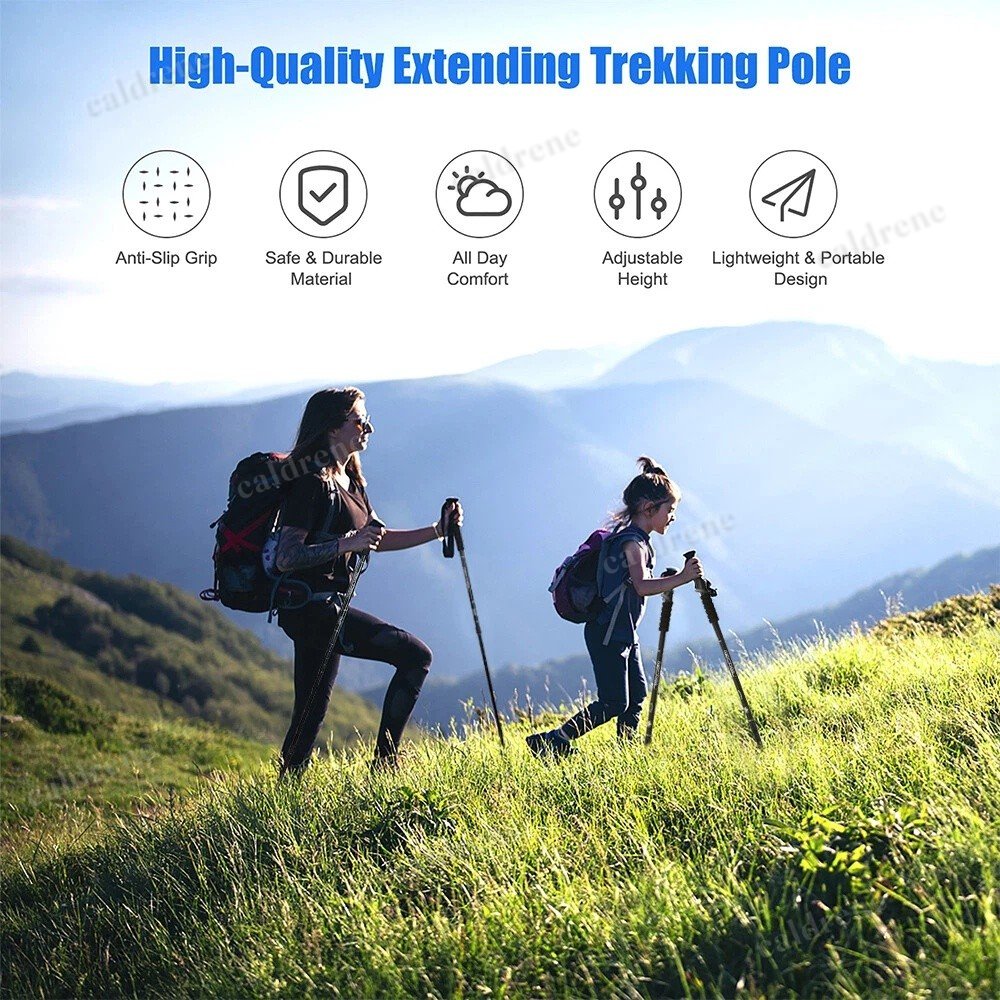 Adjustable Anti Shock Trekking Poles, 2 Pack – view 4