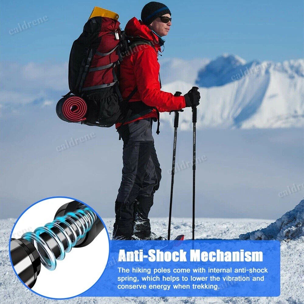 Adjustable Anti Shock Trekking Poles, 2 Pack – view 6