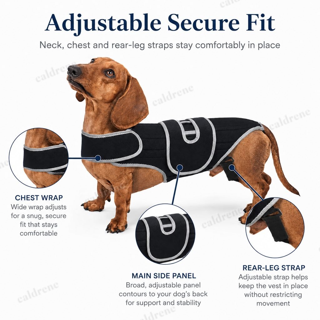 Adjustable Dog Back Support Vest – view 6