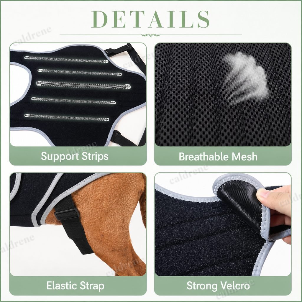 Adjustable Dog Back Support Vest – view 8