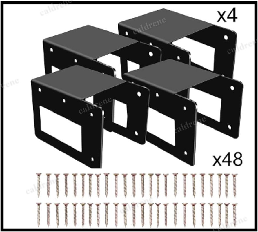 Adjustable Firewood Rack Brackets, 4 Pack – view 4