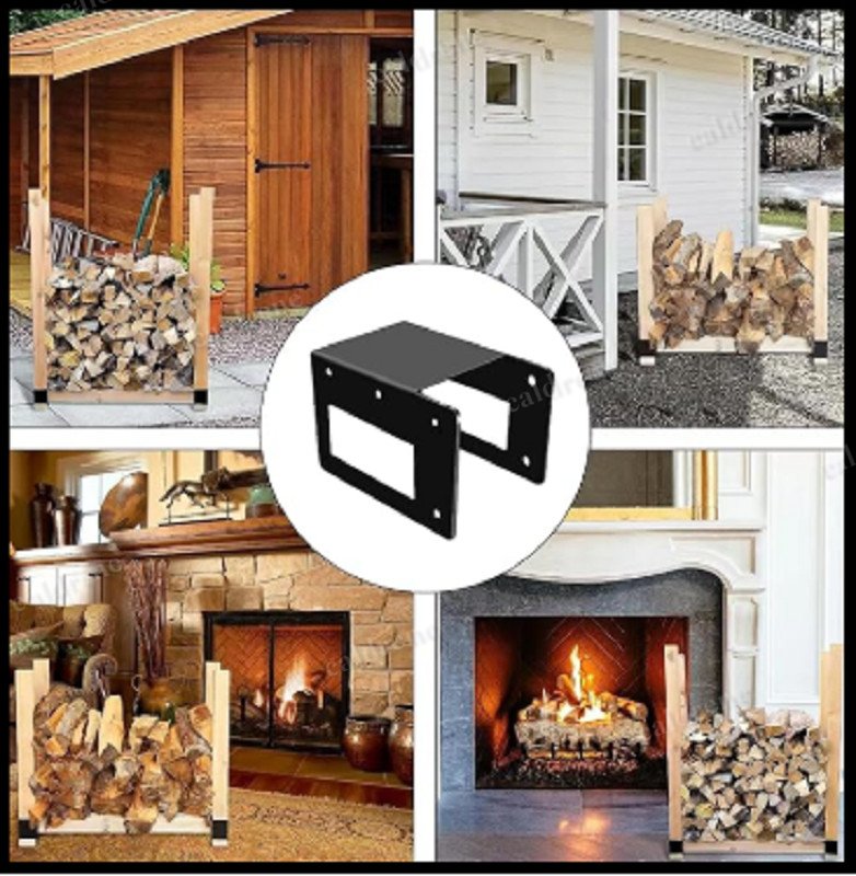Adjustable Firewood Rack Brackets, 4 Pack – view 5