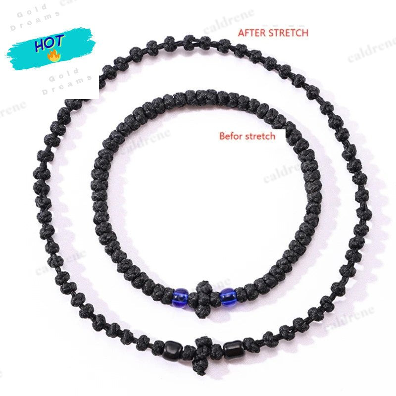Adjustable Handwoven Greek Orthodox Prayer Bracelet for All – view 6