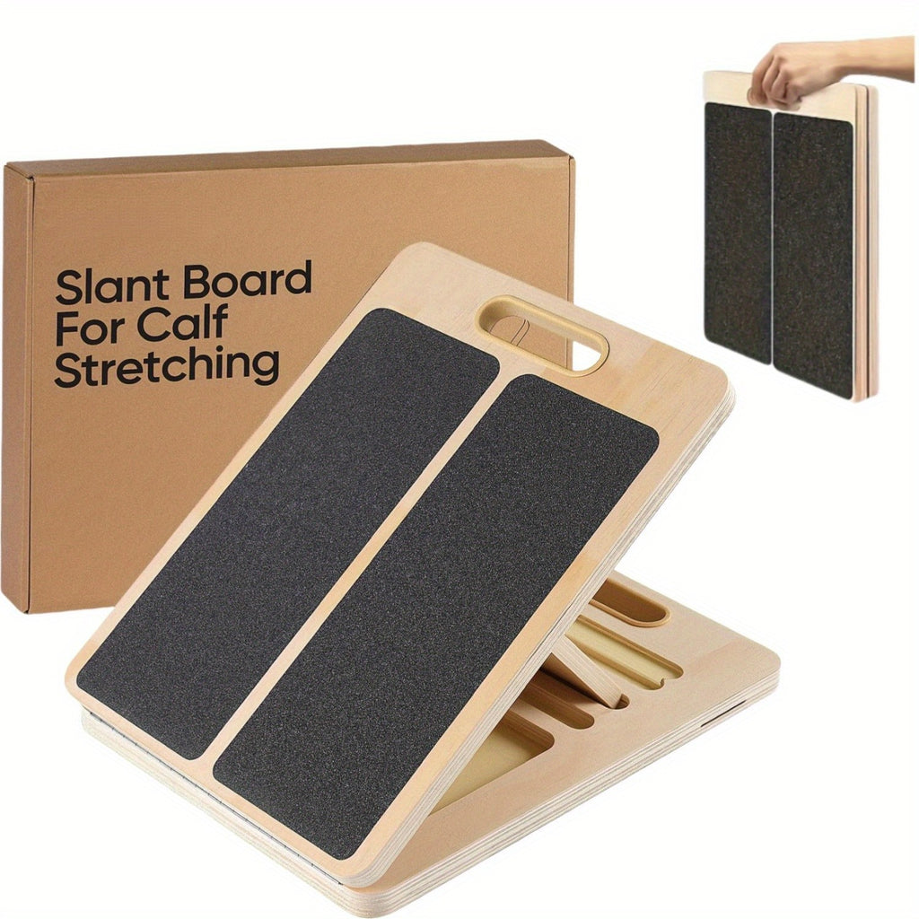 Adjustable Wooden Slant Board for Calf Stretching