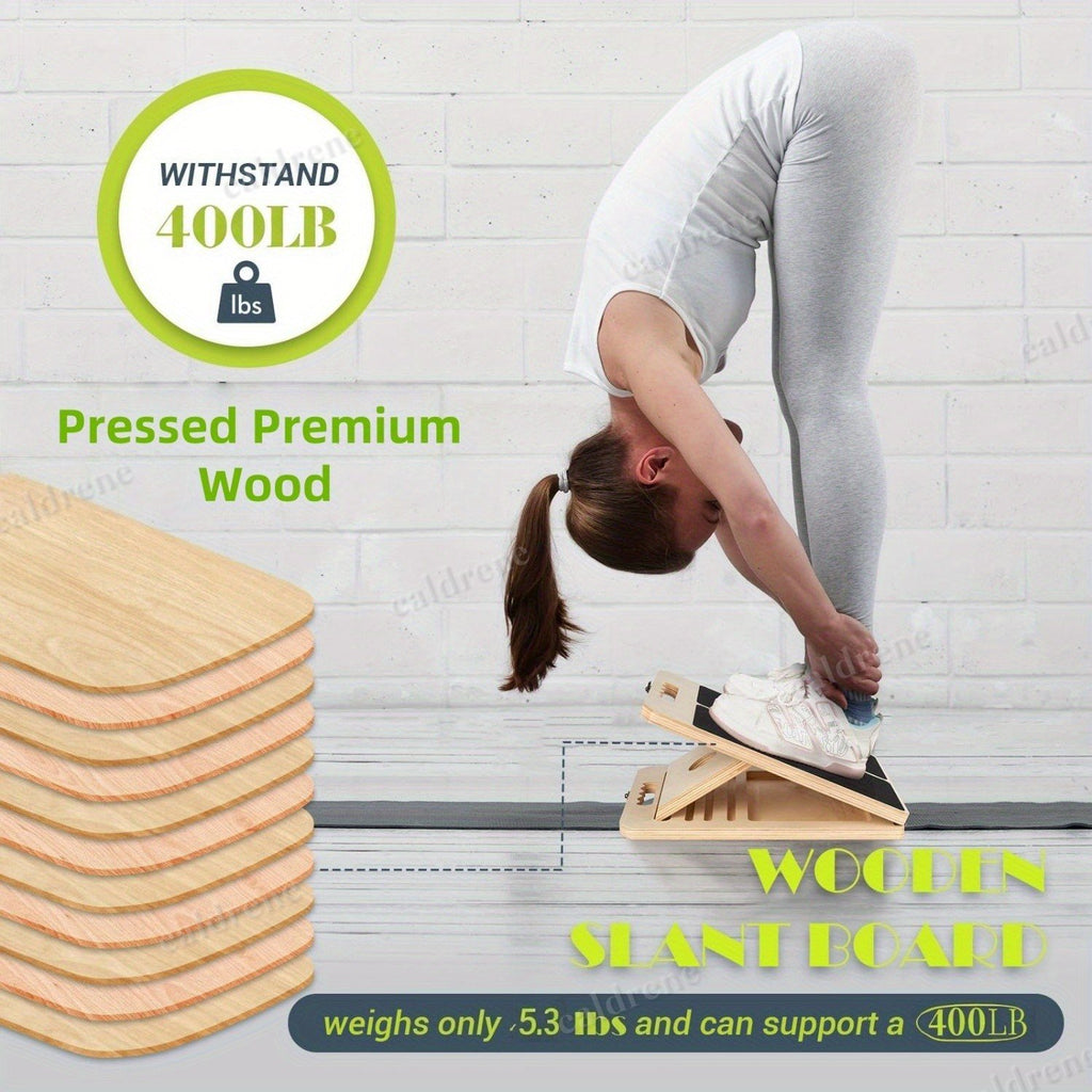 Adjustable Wooden Slant Board for Calf Stretching – view 10