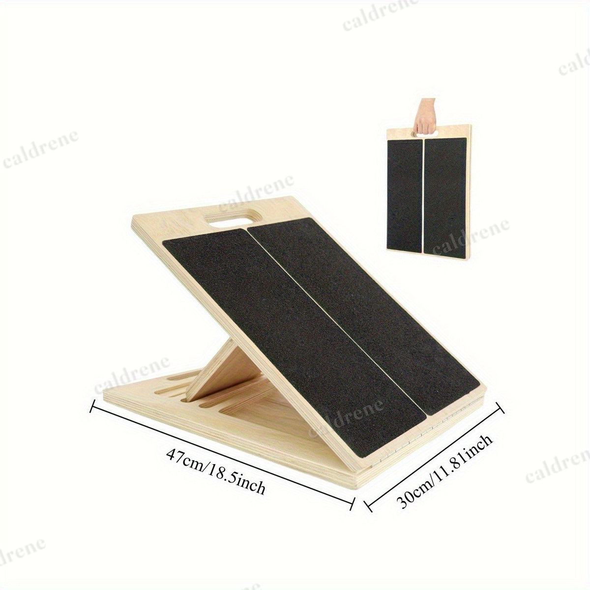 Adjustable Wooden Slant Board for Calf Stretching – view 3
