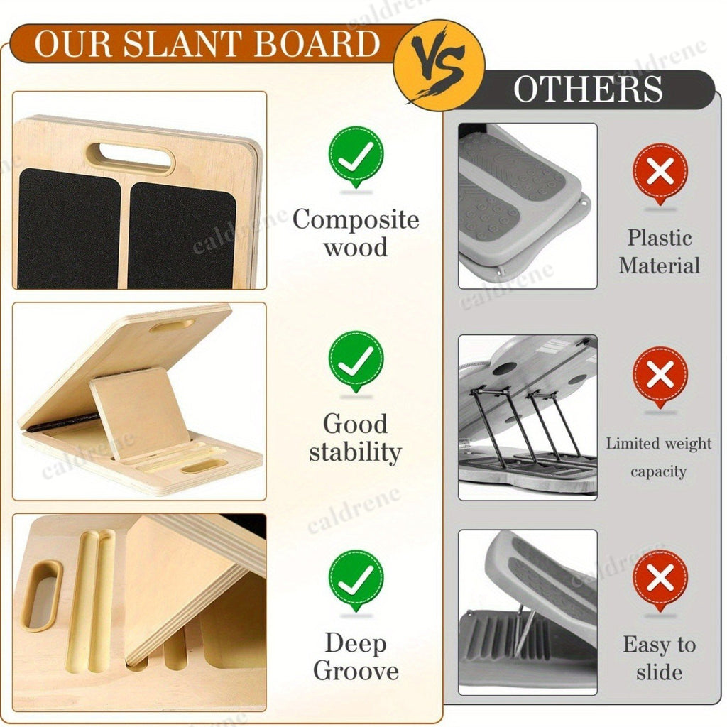 Adjustable Wooden Slant Board for Calf Stretching – view 5