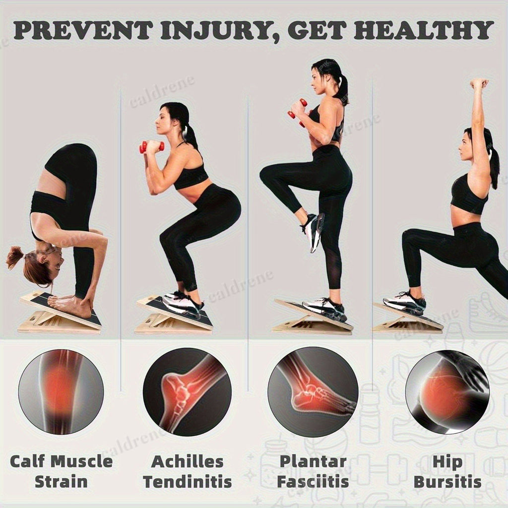 Adjustable Wooden Slant Board for Calf Stretching – view 6