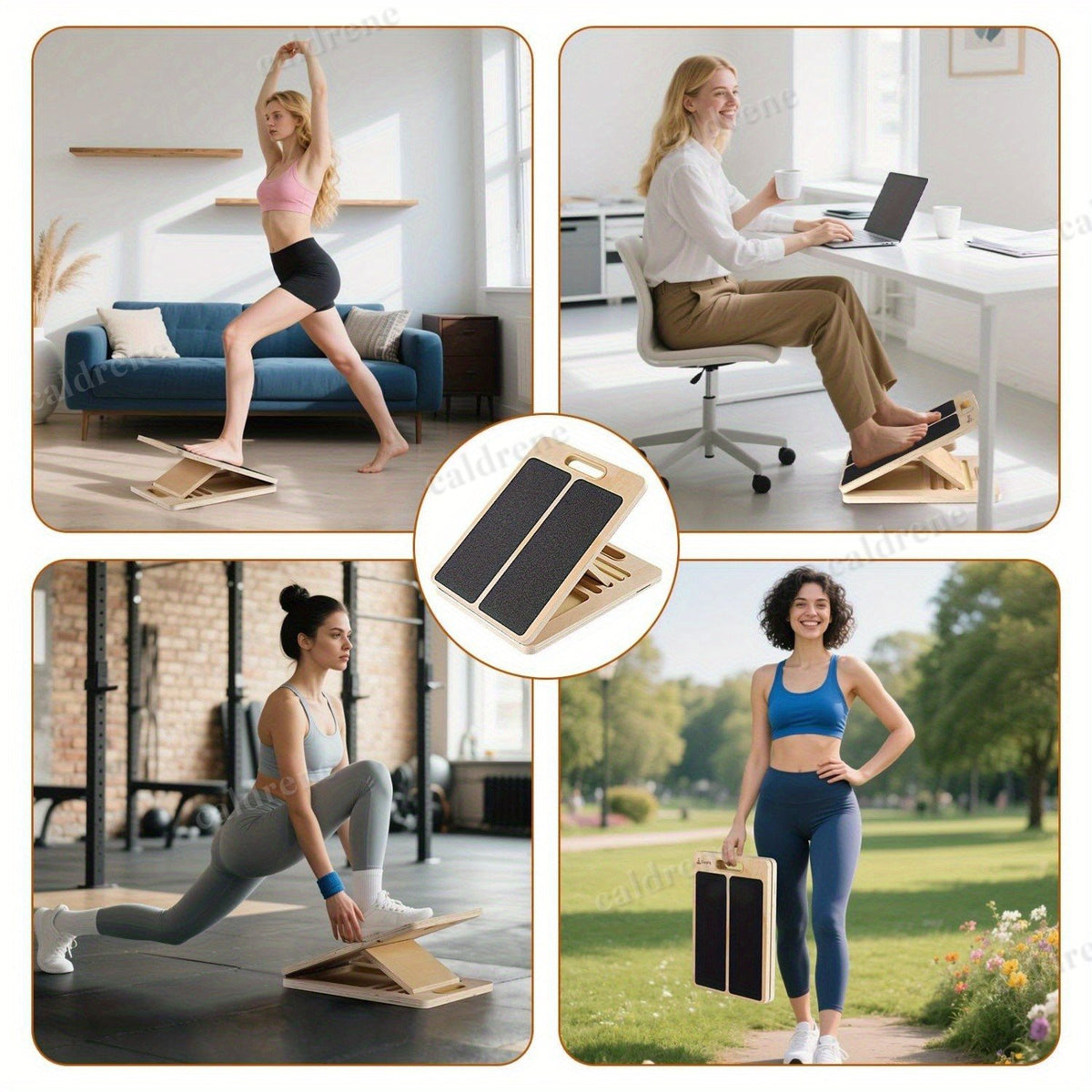 Adjustable Wooden Slant Board for Calf Stretching – view 7