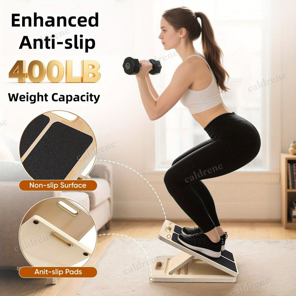 Adjustable Wooden Slant Board for Calf Stretching – view 9
