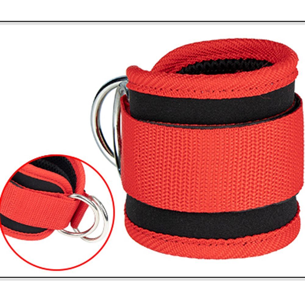 Adjustable Wrist Ankle Cuffs D Ring Pulley Lifting Straps Gym Cable Attachments