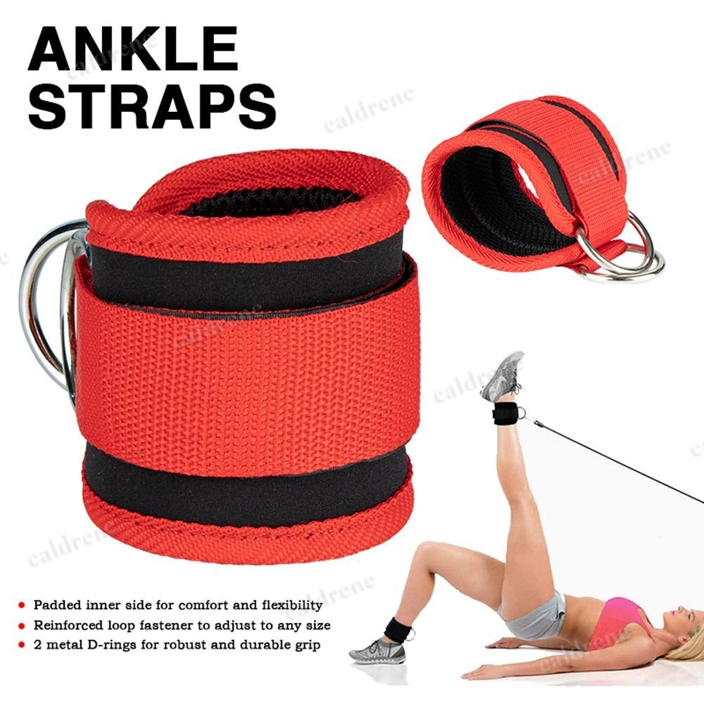 Adjustable Wrist Ankle Cuffs D Ring Pulley Lifting Straps Gym Cable Attachments – view 3